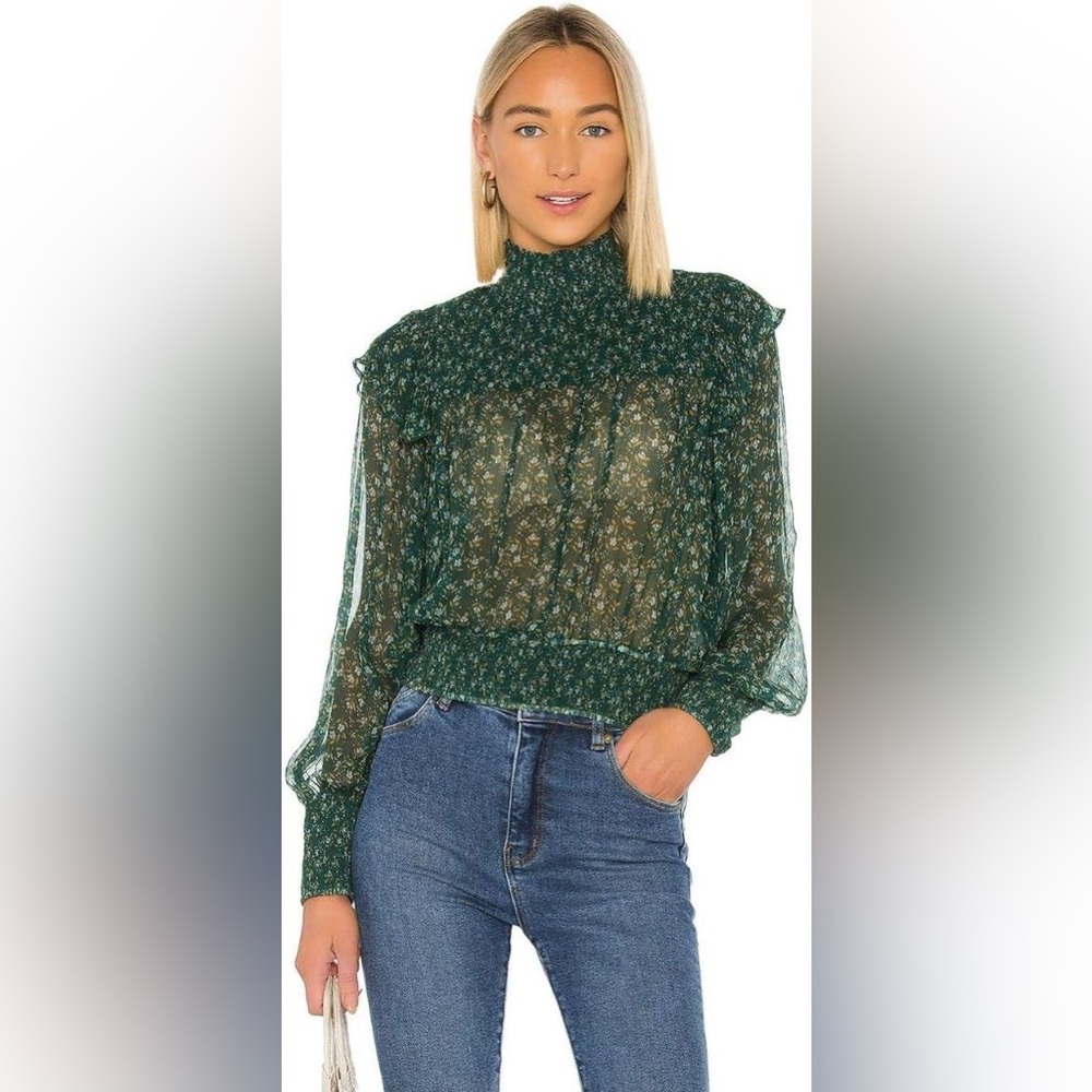 Free People Womens Roma Smocked Short Blouse
